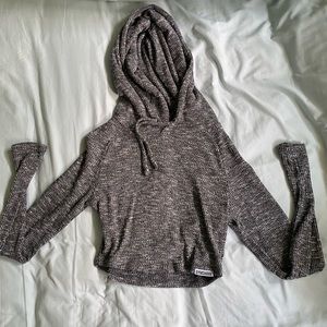 GYMSHARK SLOUNGE CROP - GREY SPECKLED - SZ SM